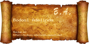 Bodosi Adelinda névjegykártya